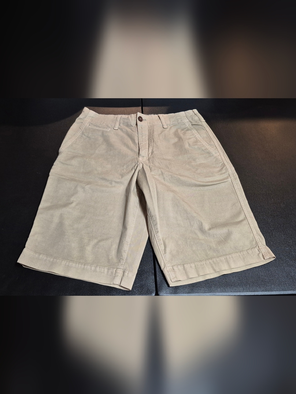 American Eagle Ne(x)t Level Flex Men's Khaki Chino Shorts Longer Length Sz 31